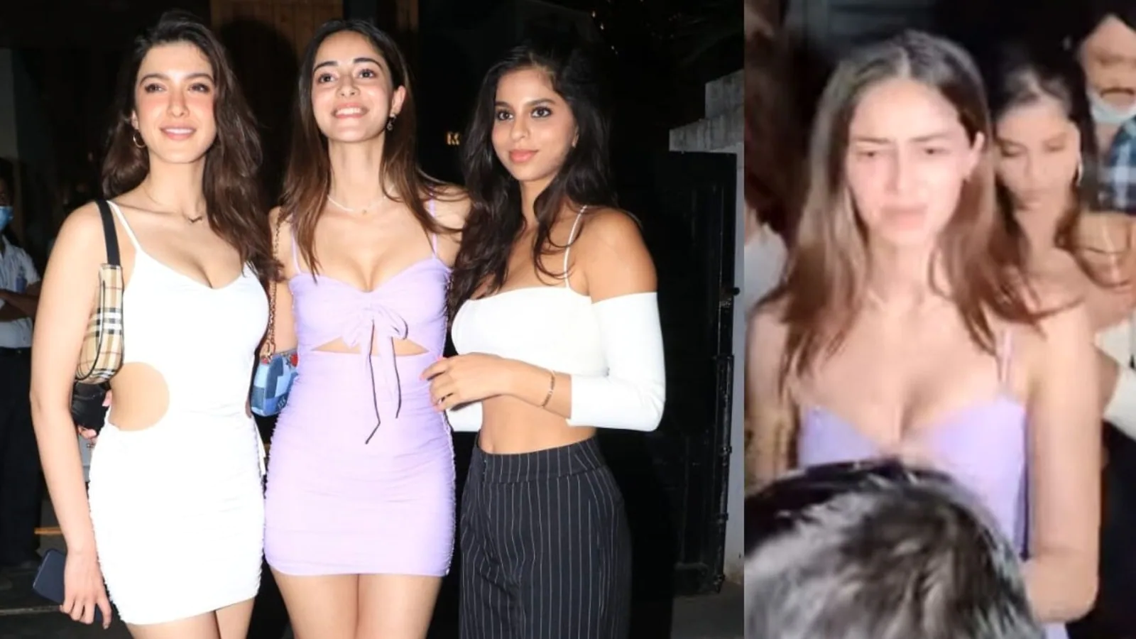 Ananya Panday steps out with BFFs Suhana Khan and Shanaya Kapoor, asks paparazzi not to scream. Watch
