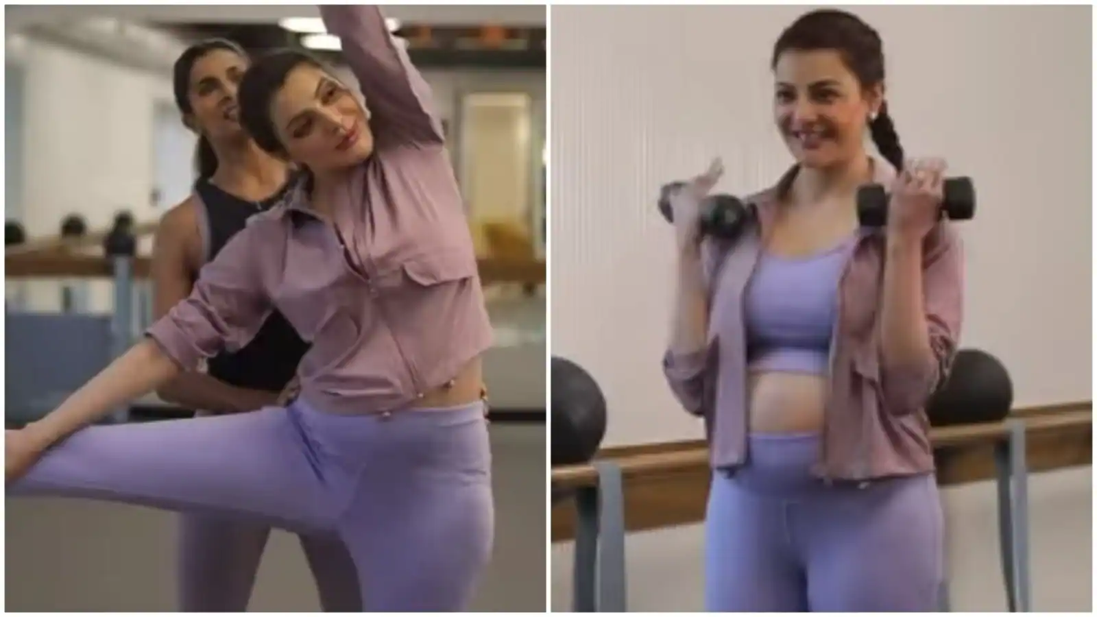 Mom-to-be Kajal Aggarwal does Pilates and barre exercise, motivates all pregnant women to workout: Watch video