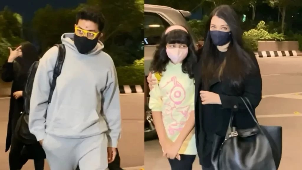 Aishwarya Rai, Abhishek Bachchan, Aaradhya wish paparazzi ‘happy Holi’ as they jet out of Mumbai. Watch