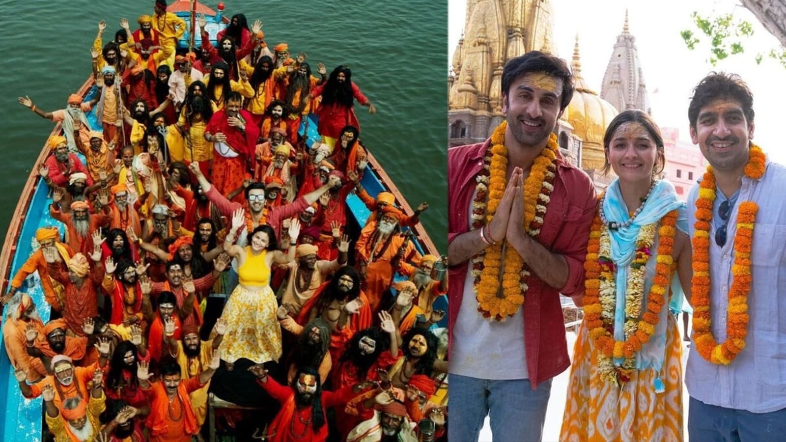 Alia Bhatt, Ranbir Kapoor finally complete Brahmastra shoot, visit Kashi Vishwanath temple post film wrap. See pics