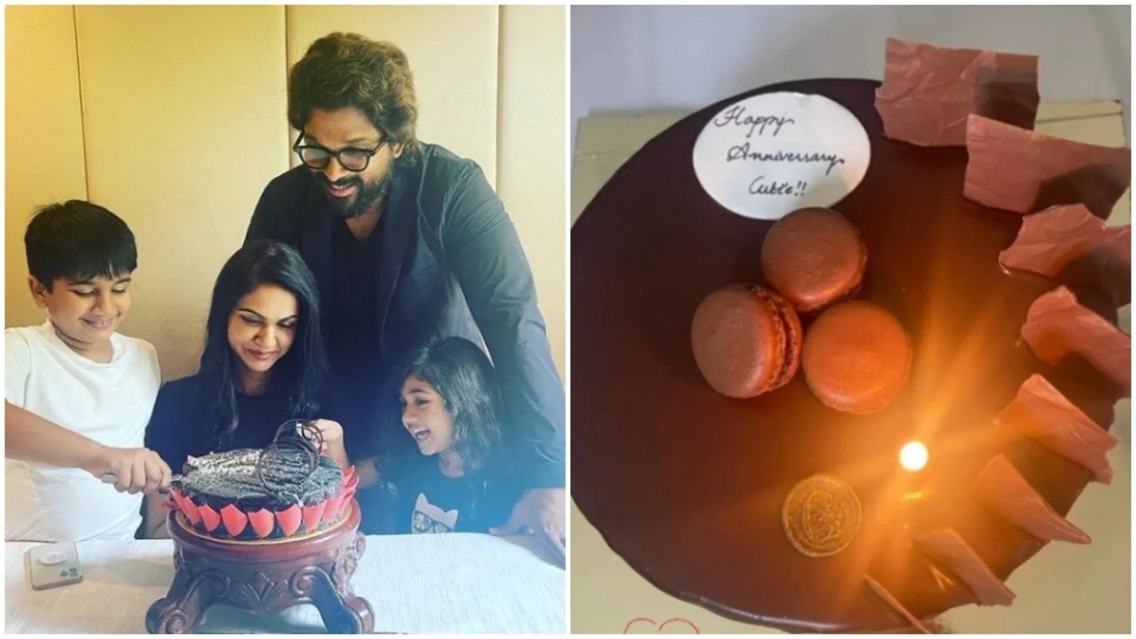 Allu Arjun shares family picture as he marks his 11th wedding anniversary with Sneha Reddy, calls her ‘cutie’