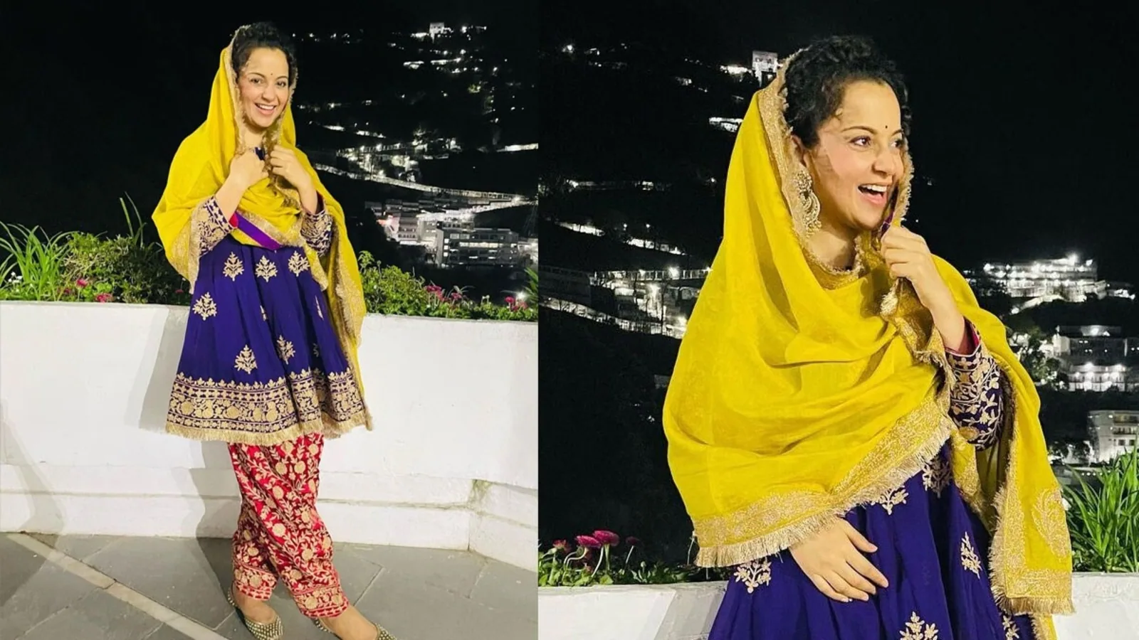 Kangana Ranaut visits Vaishno Devi on 35th birthday, smiles wide as she decks up in colourful attire. See pics