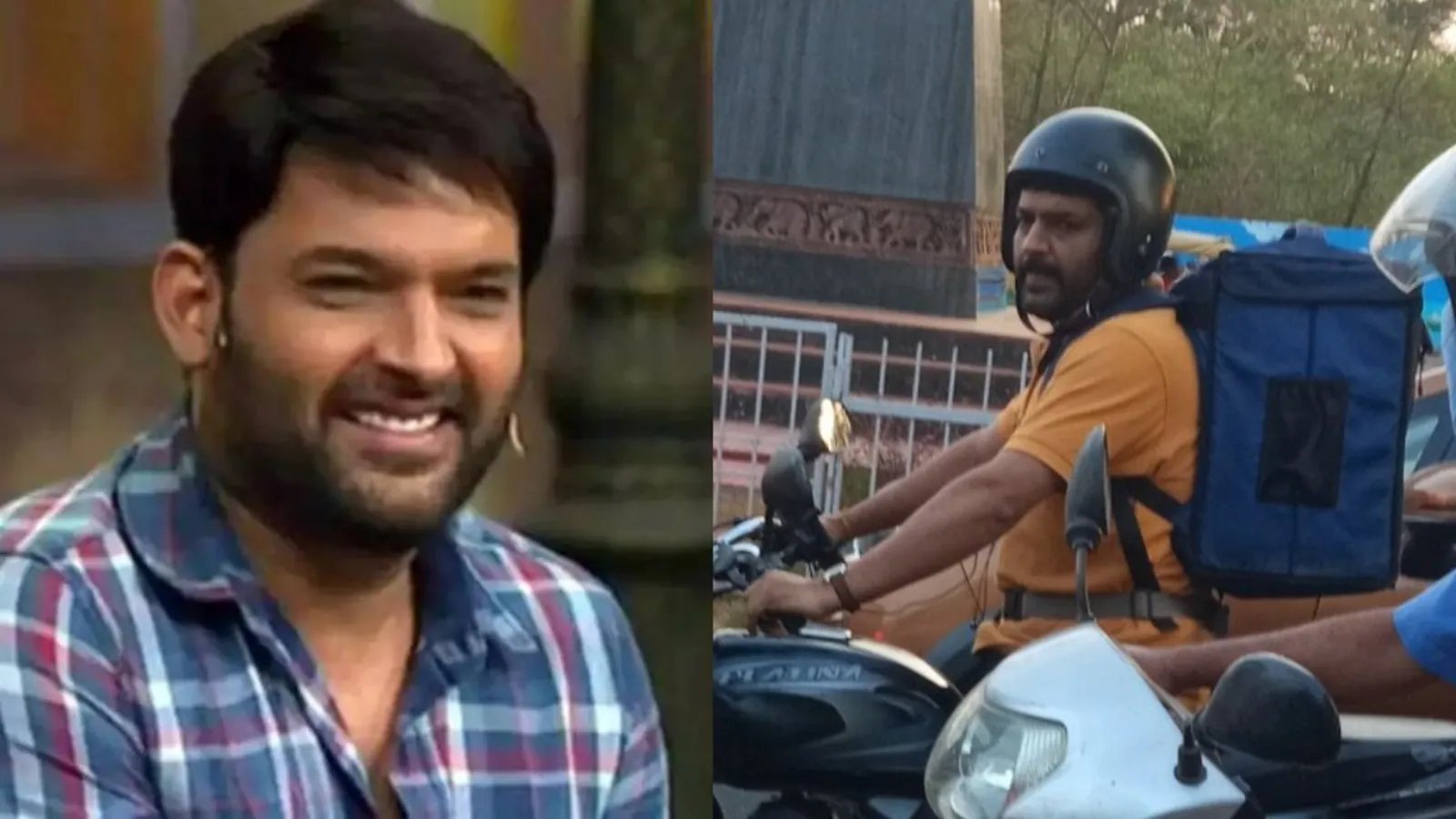 Kapil Sharma says ‘don’t tell anyone’ as fan shares his picture wearing food delivery rider’s outfit in Bhubaneshwar