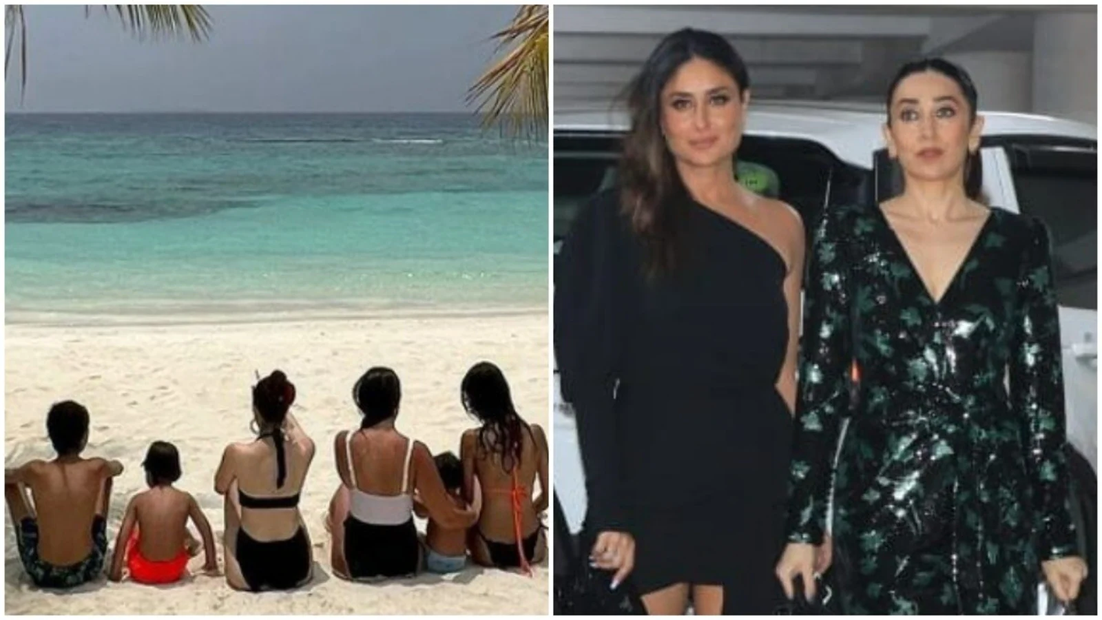 Karisma Kapoor and Kareena Kapoor pose with their kids from Maldives’ ‘spring break’; fans love their ‘perfect family’