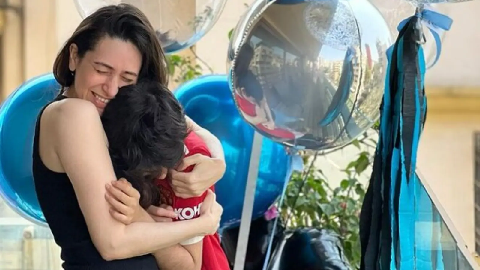Karisma Kapoor hugs son Kiaan in sweet picture from birthday celebrations; fans find it ‘adorable’