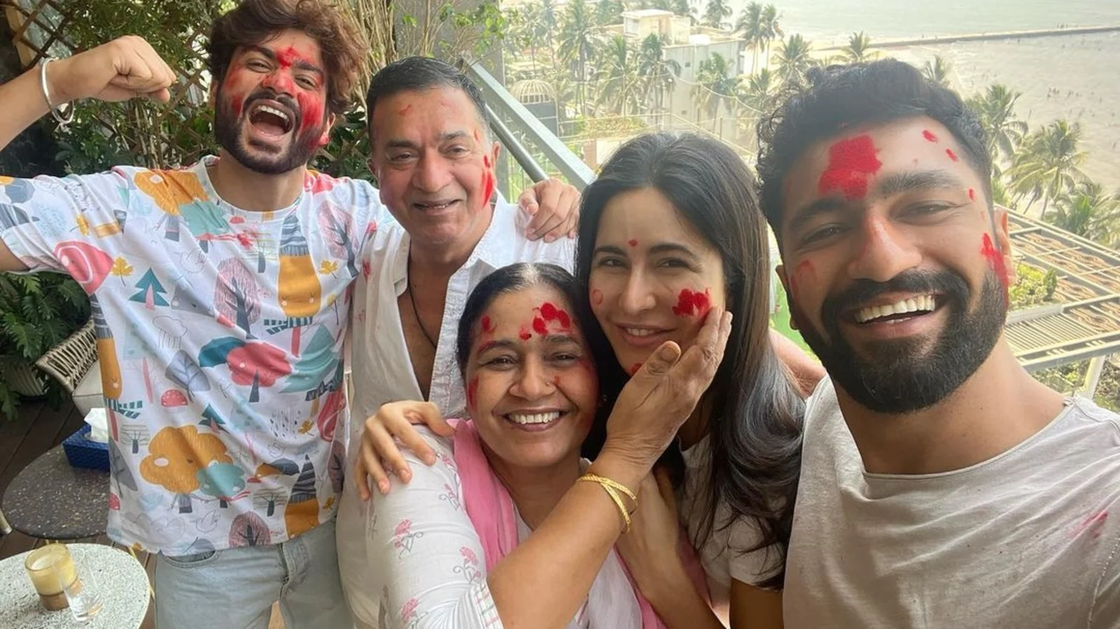Katrina Kaif shares pics from her first Holi with husband Vicky Kaushal and his family since their wedding