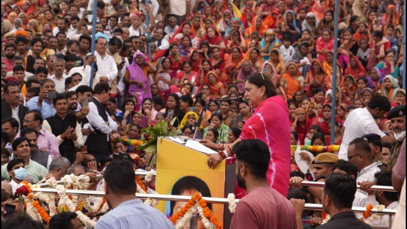 On her b’day, Vasundhara Raje’s ‘lucky number 3’ remark on 2023 Rajasthan polls