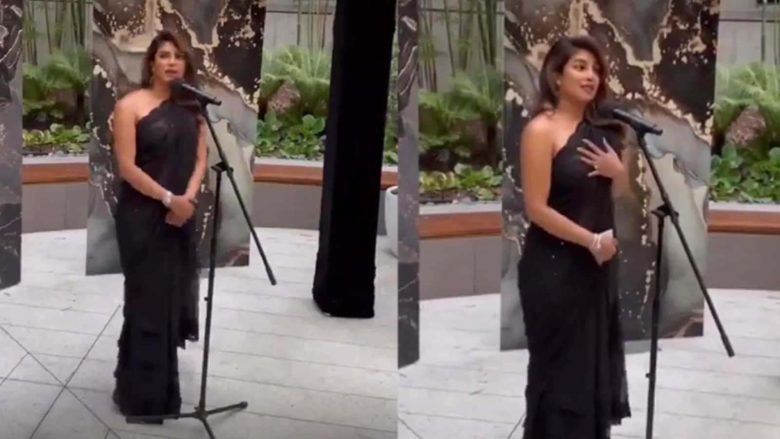 Priyanka Chopra gives impressive speech at pre-Oscars bash, talks about not going out too much after baby’s arrival