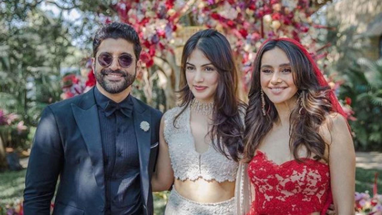 Rhea Chakraborty shares pictures from Farhan and Shibani’s wedding, says ‘Farhan, she’s your problem now’