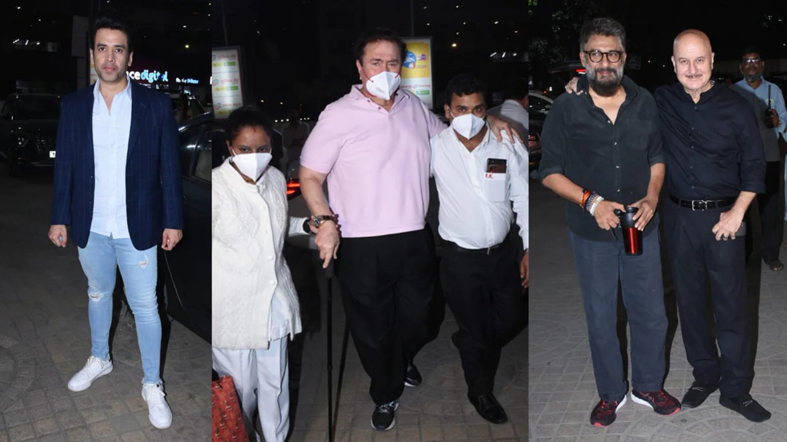 The Kashmir Files: Randhir Kapoor, Tusshar Kapoor join Anupam Kher, Vivek Agnihotri at screening. See pics