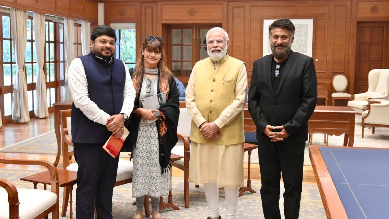 The Kashmir Files’ Vivek Agnihotri, Pallavi Joshi meet PM Narendra Modi, producer thanks him for ‘noble words’