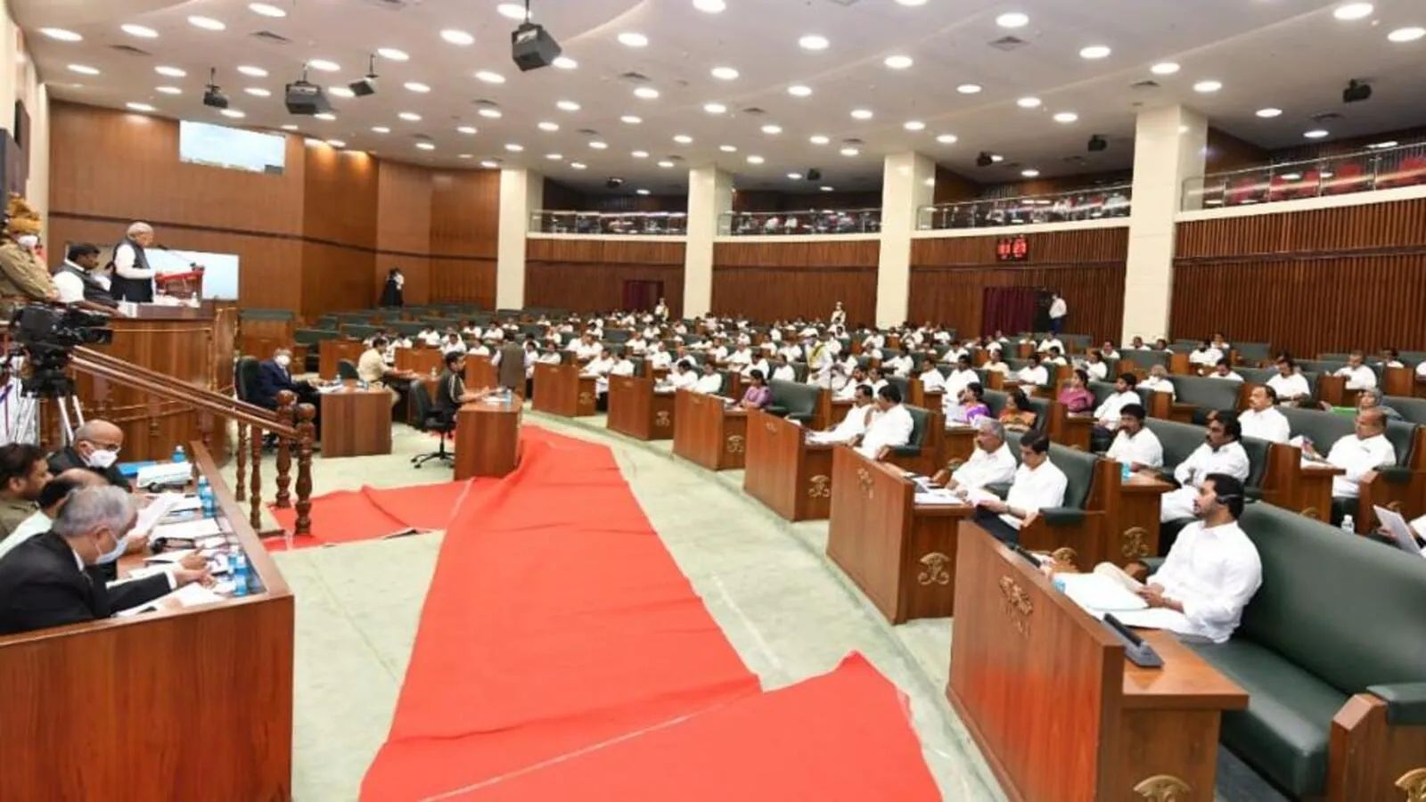 Three BJP MLAs suspended from Telangana assembly on first day of Budget session