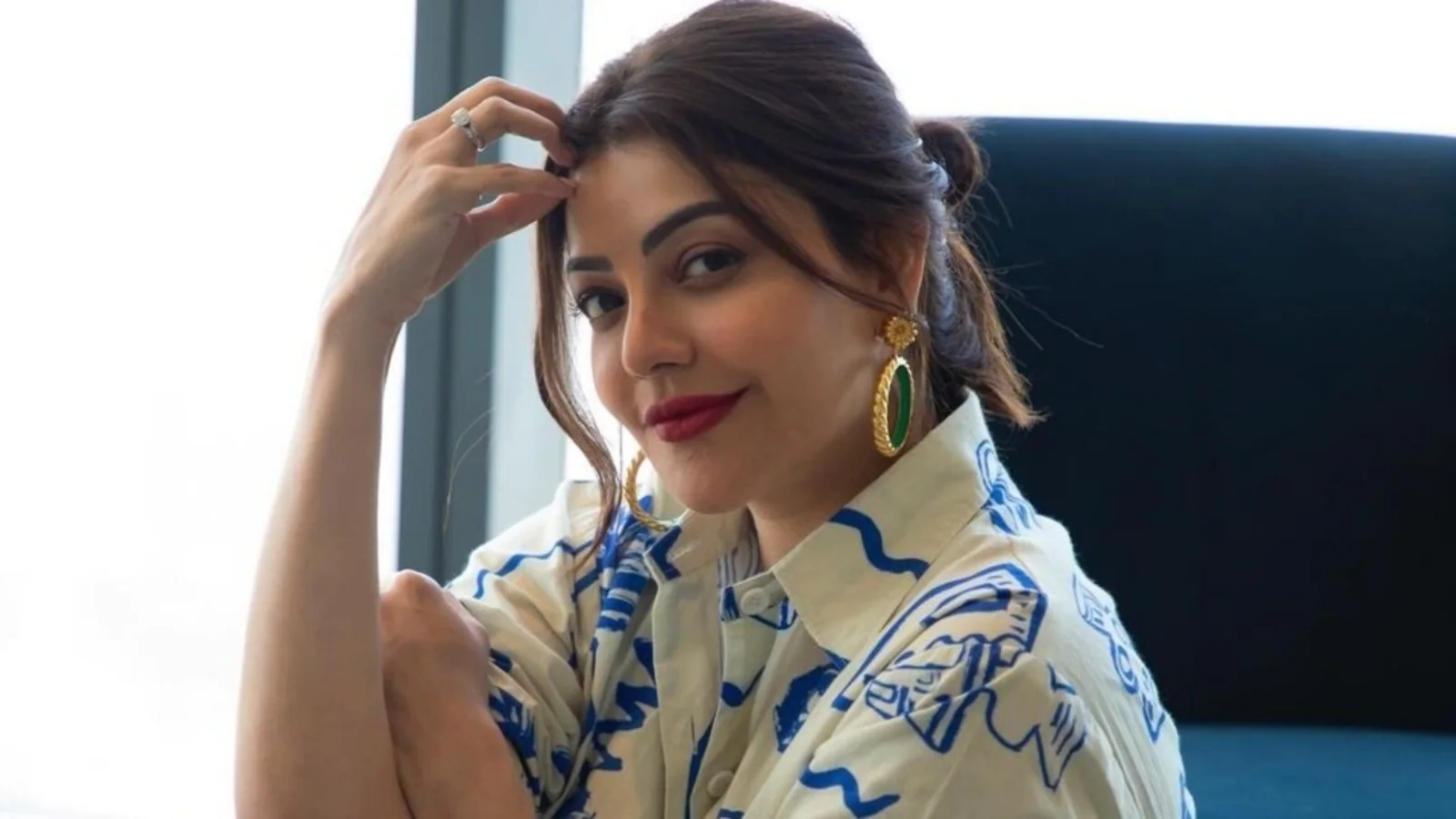 Kajal Aggarwal’s Monday mood is all about chilling in quirky printed shirt, pants and messy hair: See pics
