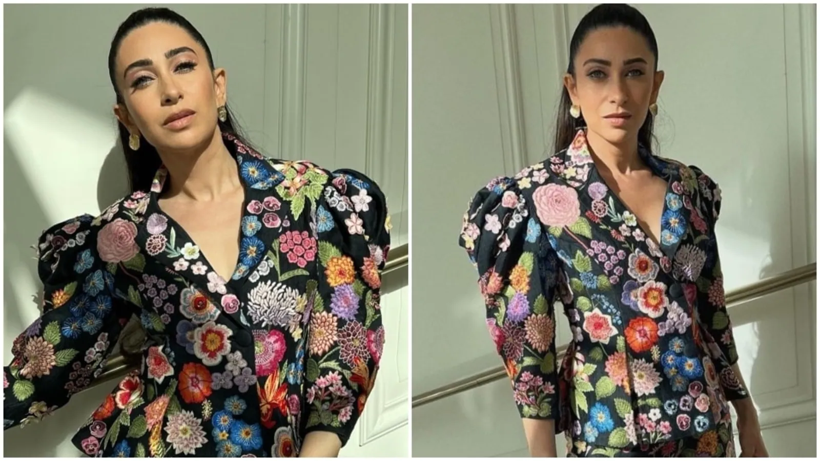 Karisma Kapoor is all about ‘staying wild’ in quirky floral blazer and pants set for photoshoot in Dubai: Check out pics