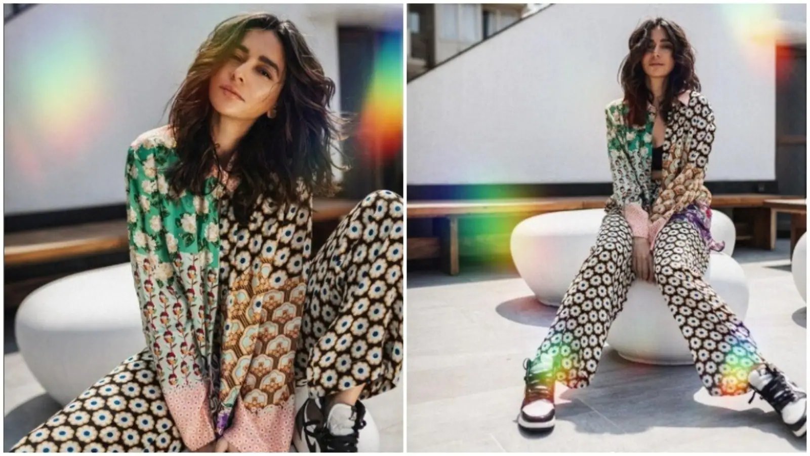 Shibani Dandekar printed co-ord set is giving us major summer vibes