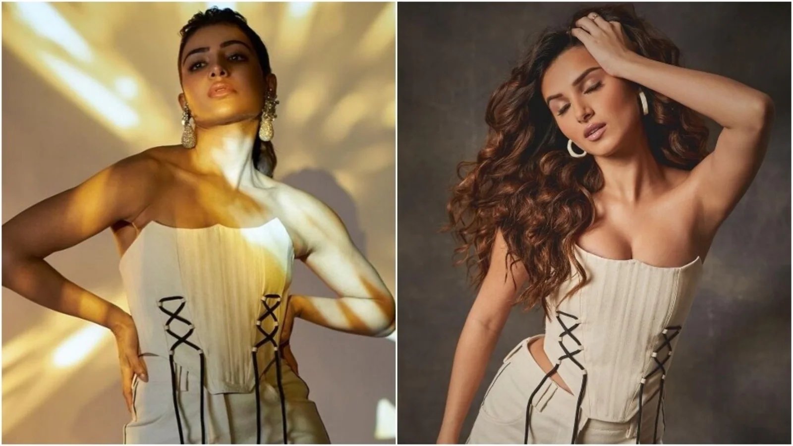 Samantha Ruth Prabhu or Tara Sutaria, who wore the smoking hot white corset and pants set better?