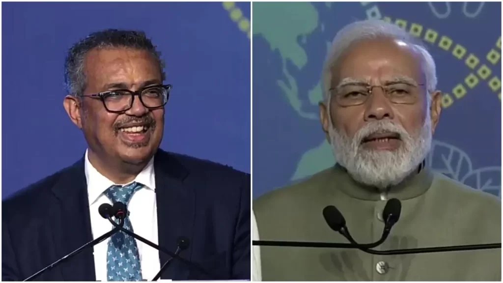 ‘Kemcho…majamma’: WHO chief's Gujarati greeting as he, PM Modi unveil medical centre