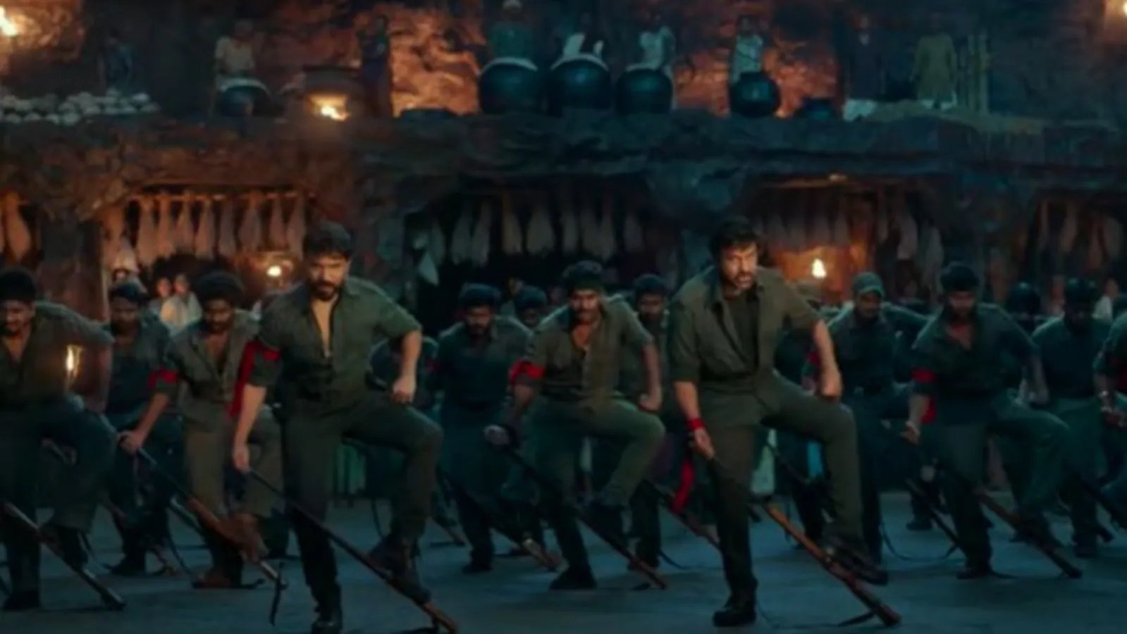Acharya song Bhale Bhale Banjara: Chiranjeevi matches steps with son Ram Charan, says, ‘hope I dominated him’. Watch
