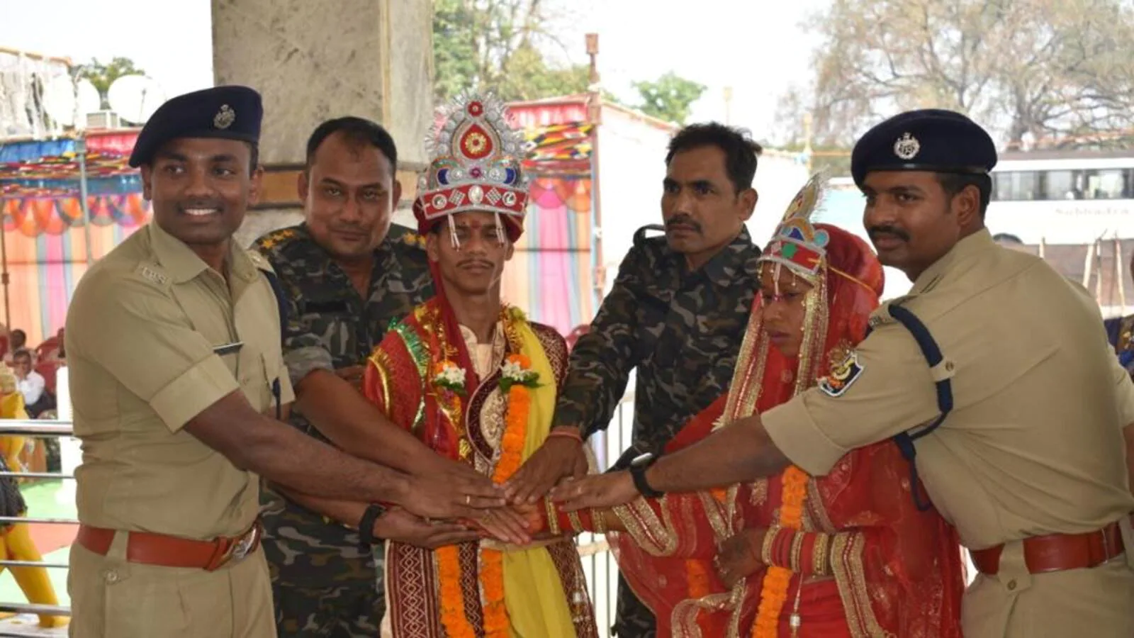 At Kalahandi’s police campus, a rare wedding of two former Maoists
