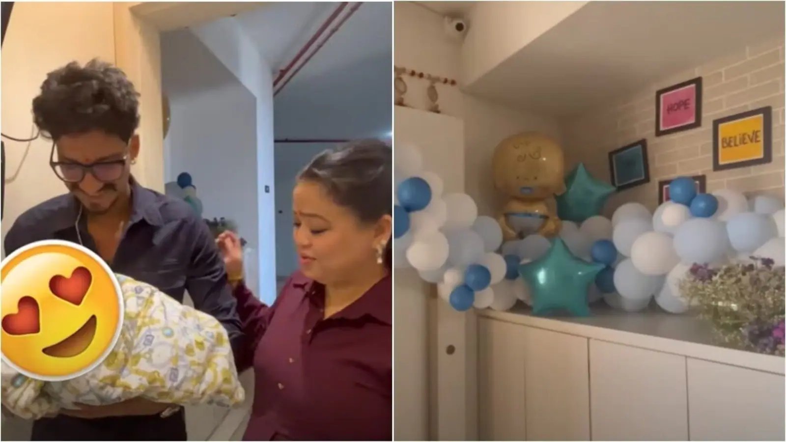 Bharti Singh documents baby’s homecoming in new video; reveals she and Haarsh Limbachiyaa have given him this nickname
