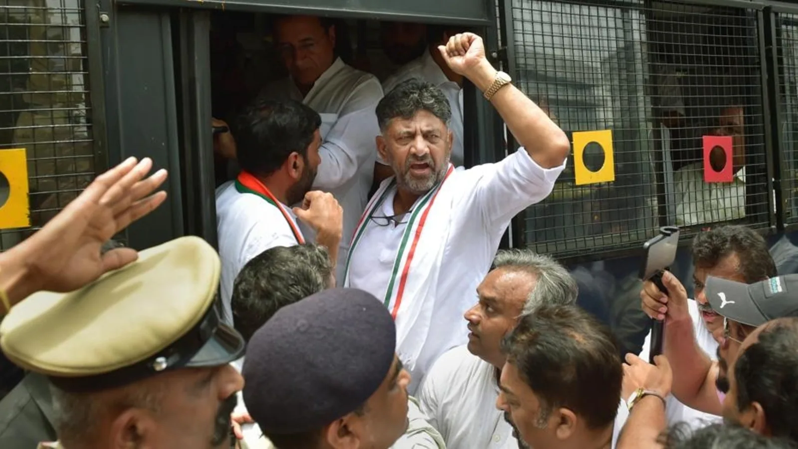 FIR in Karnataka against top Congress leaders over protest at CM Bommai’s home