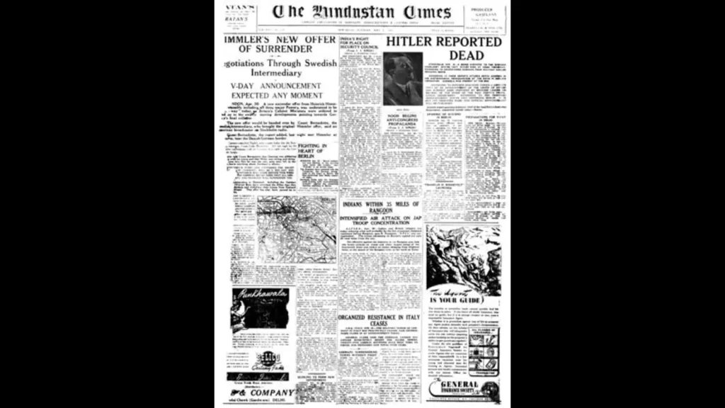 HT This Day: May 1, 1945 -- Hitler reported dead