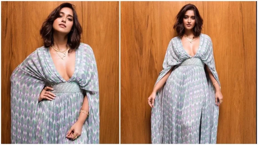 Ileana D'Cruz gives off goddess vibes in ₹29k cape style maxi dress