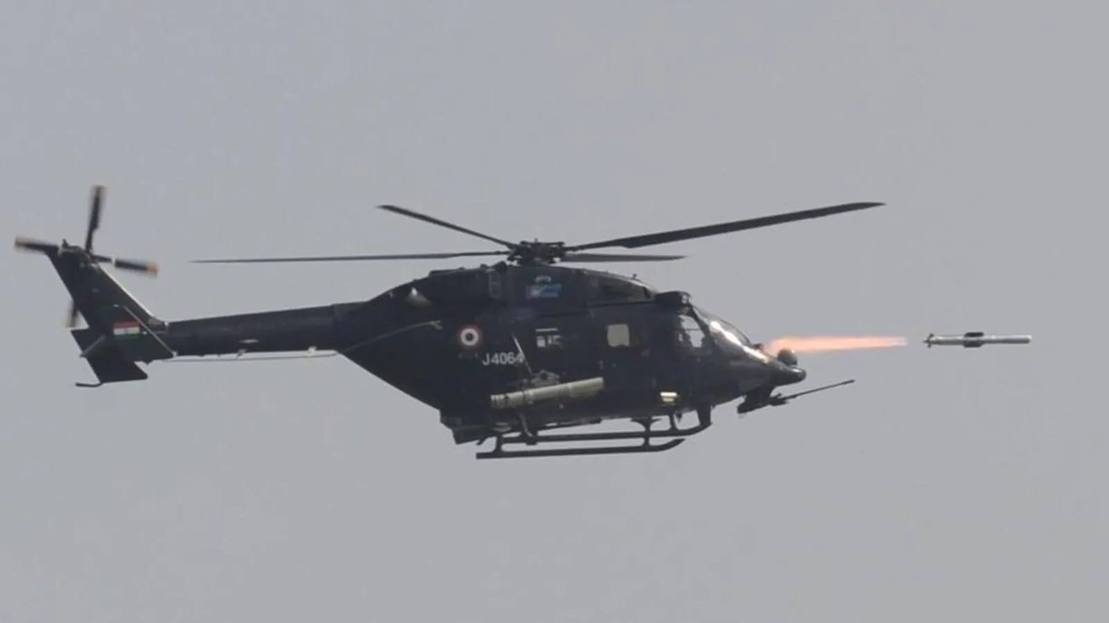 India test fires anti-tank guided missile Helina from Dhruv chopper, hits target