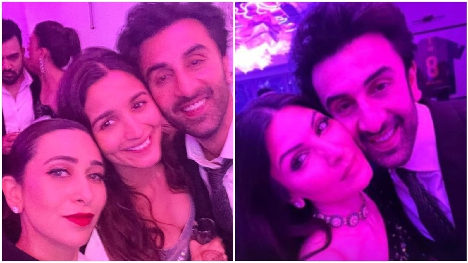 Inside Alia Bhatt, Ranbir Kapoor’s neon-lit wedding party: Selfies with sisters Karisma Kapoor, Riddhima Sahni and more