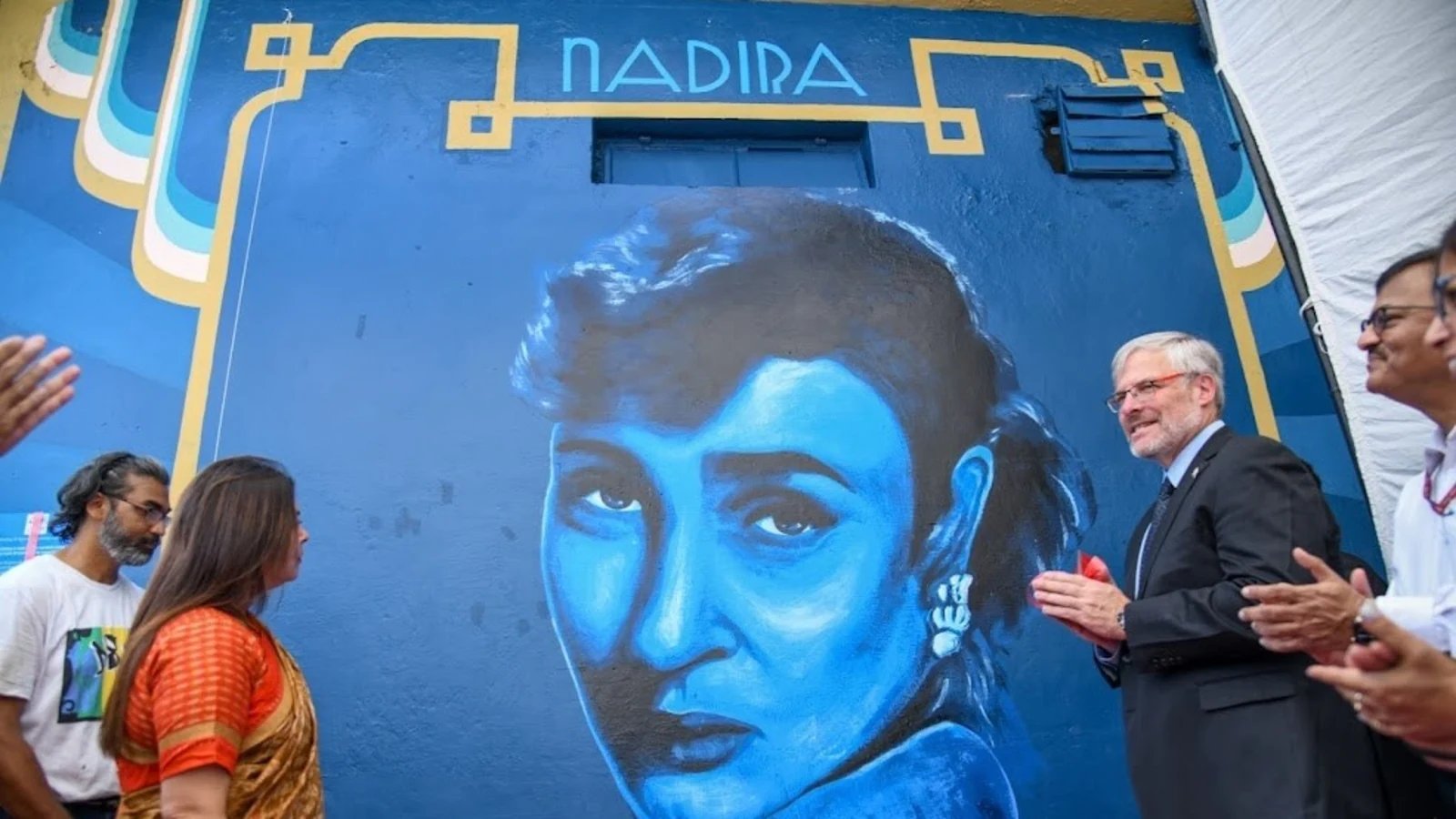 Israel embassy unveils street-art mural in Delhi to mark 30 years of friendship