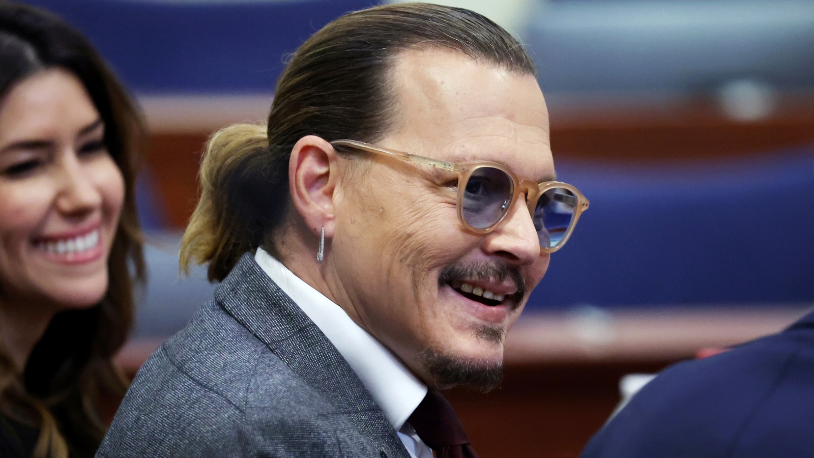 Johnny Depp can’t control his laughter in court as bodyguard is asked about actor’s genitals. Watch
