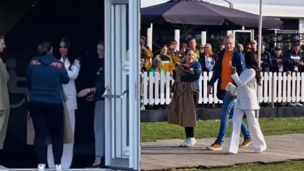 Meghan Markle gives her coat worth ₹3 lakh to a mother holding baby, fans call her 'queen of kindness'. Watch