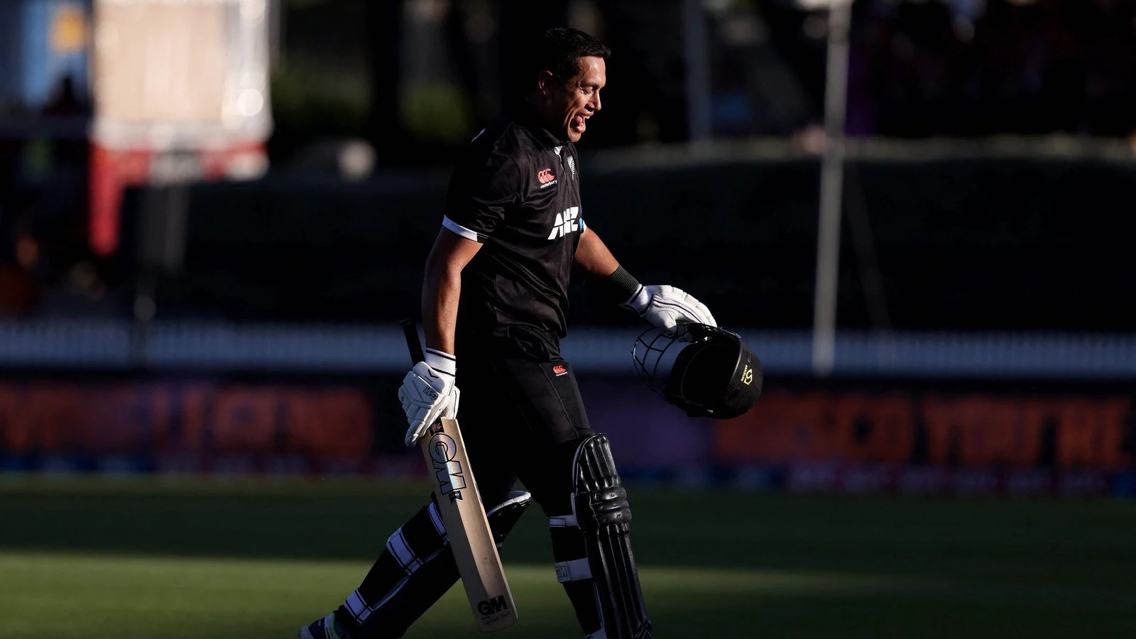 New Zealand stalwart Ross Taylor walks into the sunset