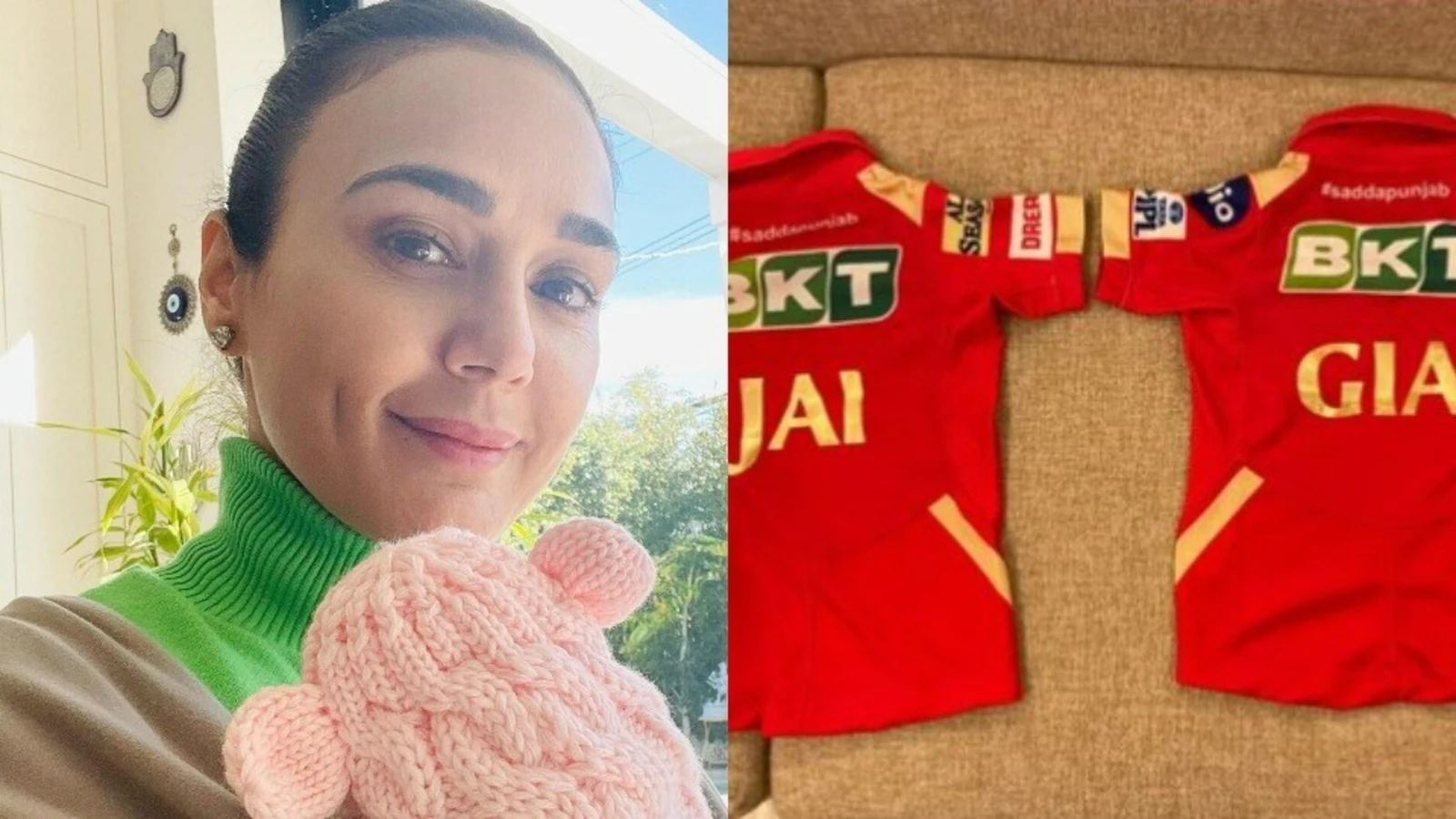 Preity Zinta is all set for ‘game day’ with special Punjab Kings jerseys for her twins Jai and Gia. See pics