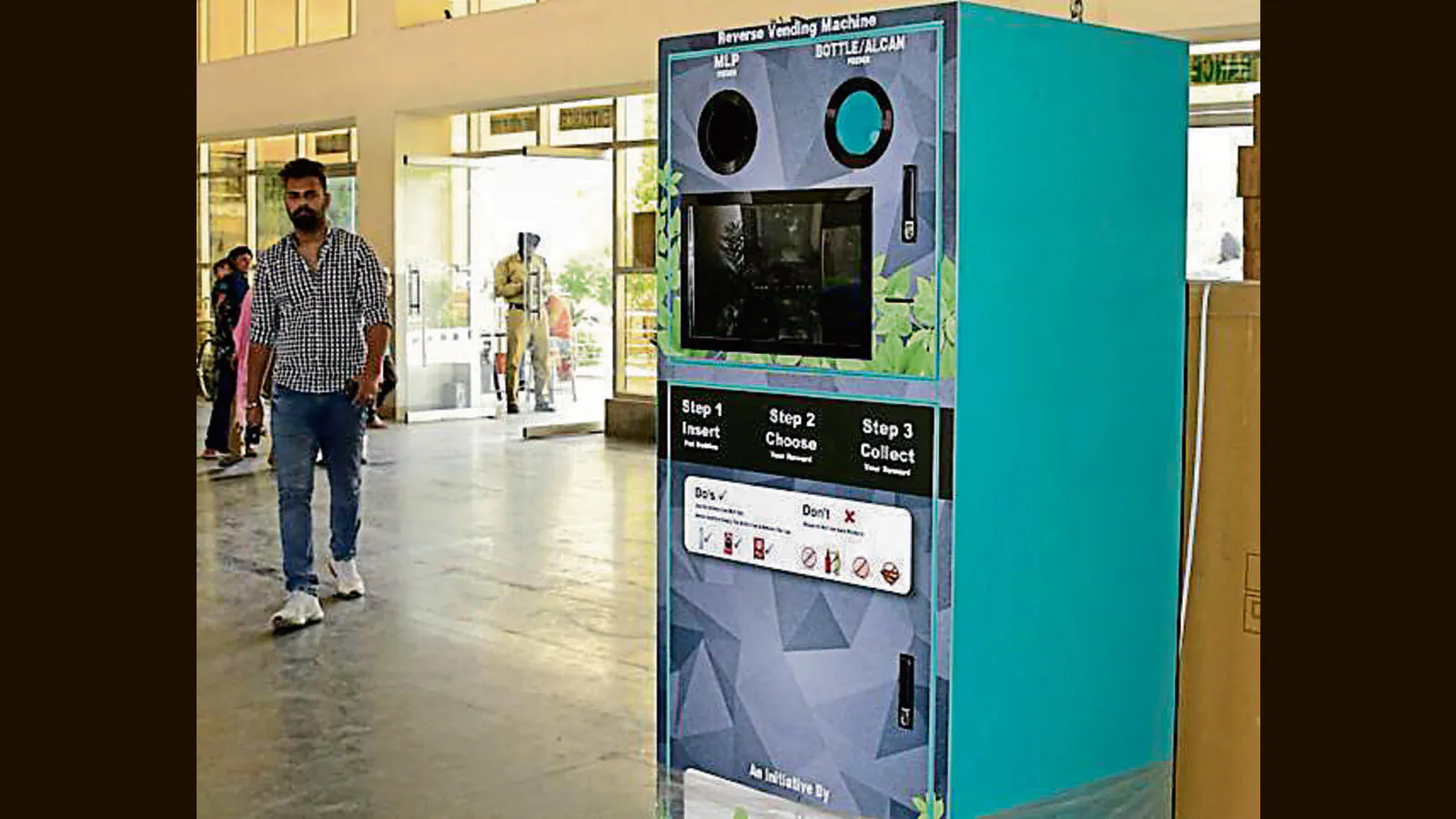 Reverse vending machines at Ludhiana civil hospital gather dust