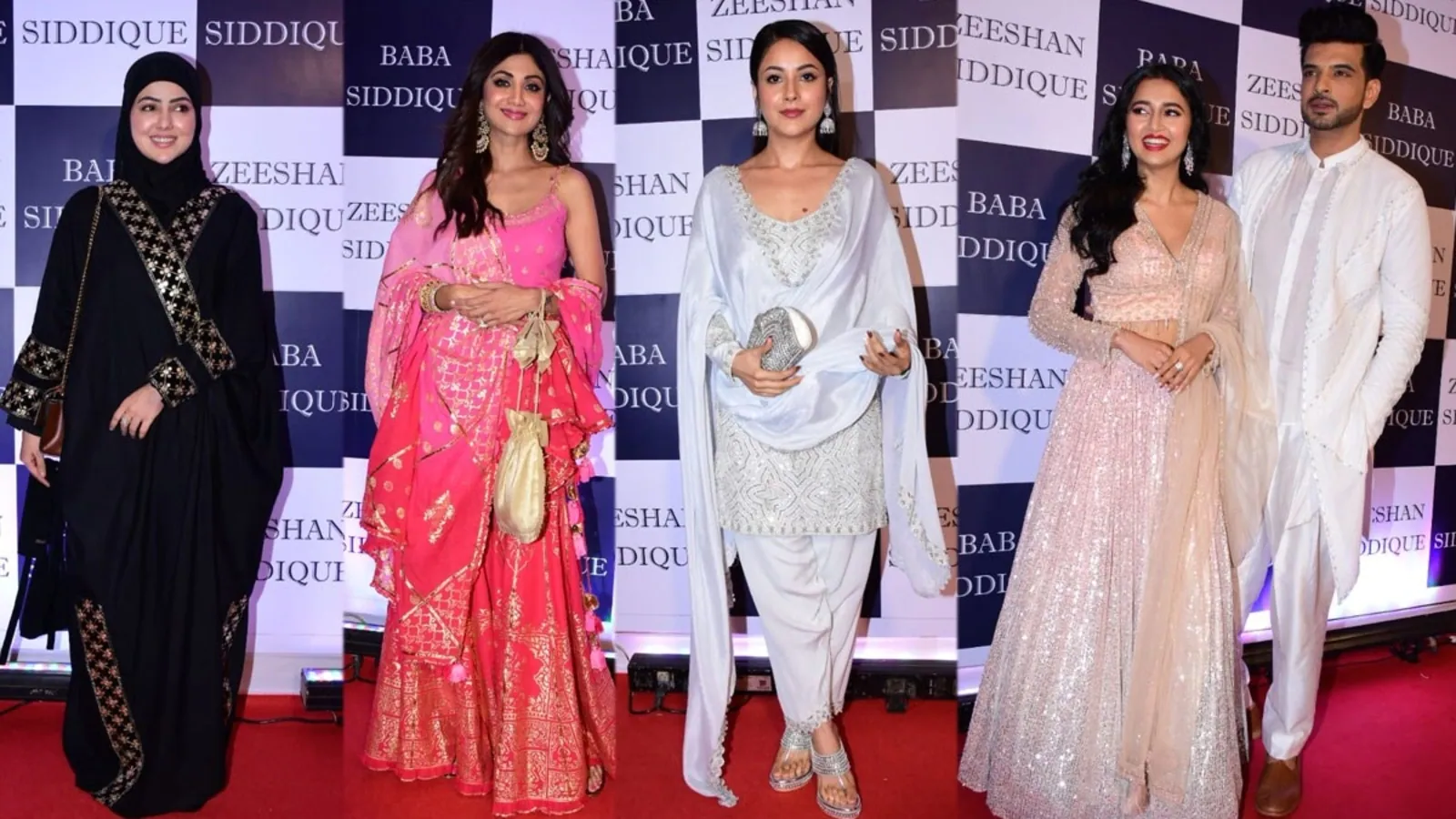 Shilpa Shetty-Raj Kundra, Tejasswi Prakash-Karan Kundrra, Sana Khan, Shehnaaz Gill attend Baba Siddique’s Iftaar bash