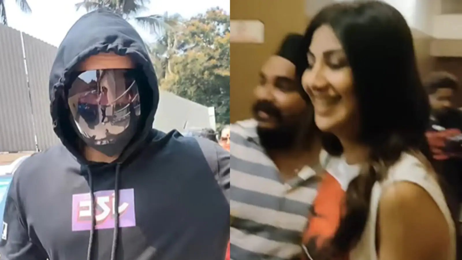 Shilpa Shetty laughs as she sees husband Raj Kundra in a full-face mask, fans call him ‘Indian Kanye West’