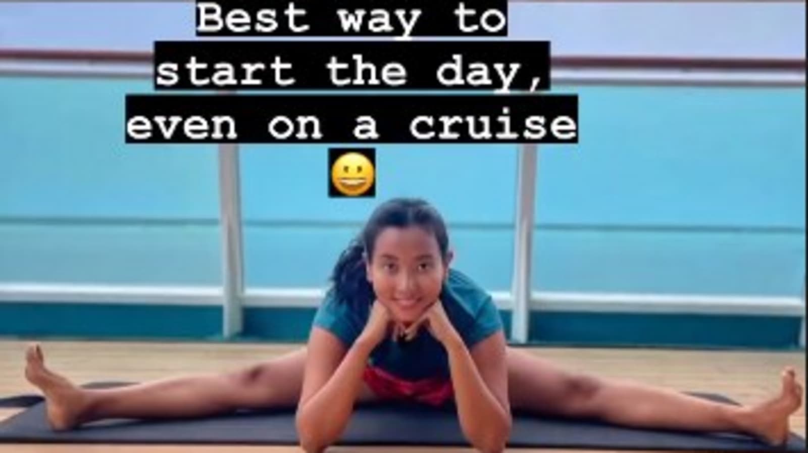 Ankita Konwar’s stretching exercises on cruise are perfect Sunday fitness inspo