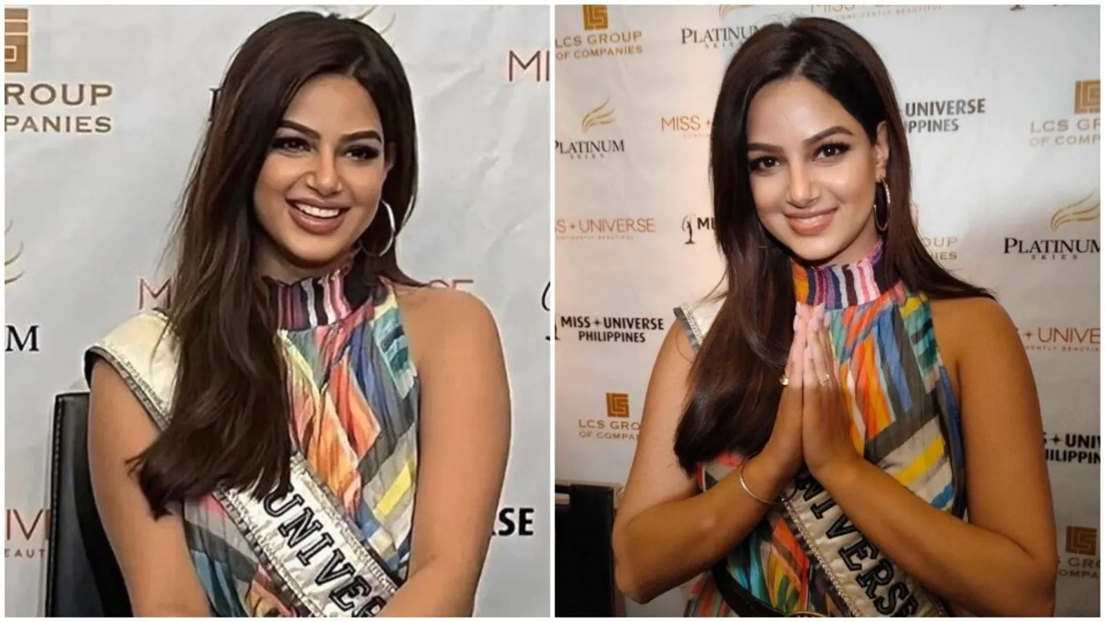 Harnaaz Sandhu takes over Philippines in gorgeous printed halter neck dress: All pics inside