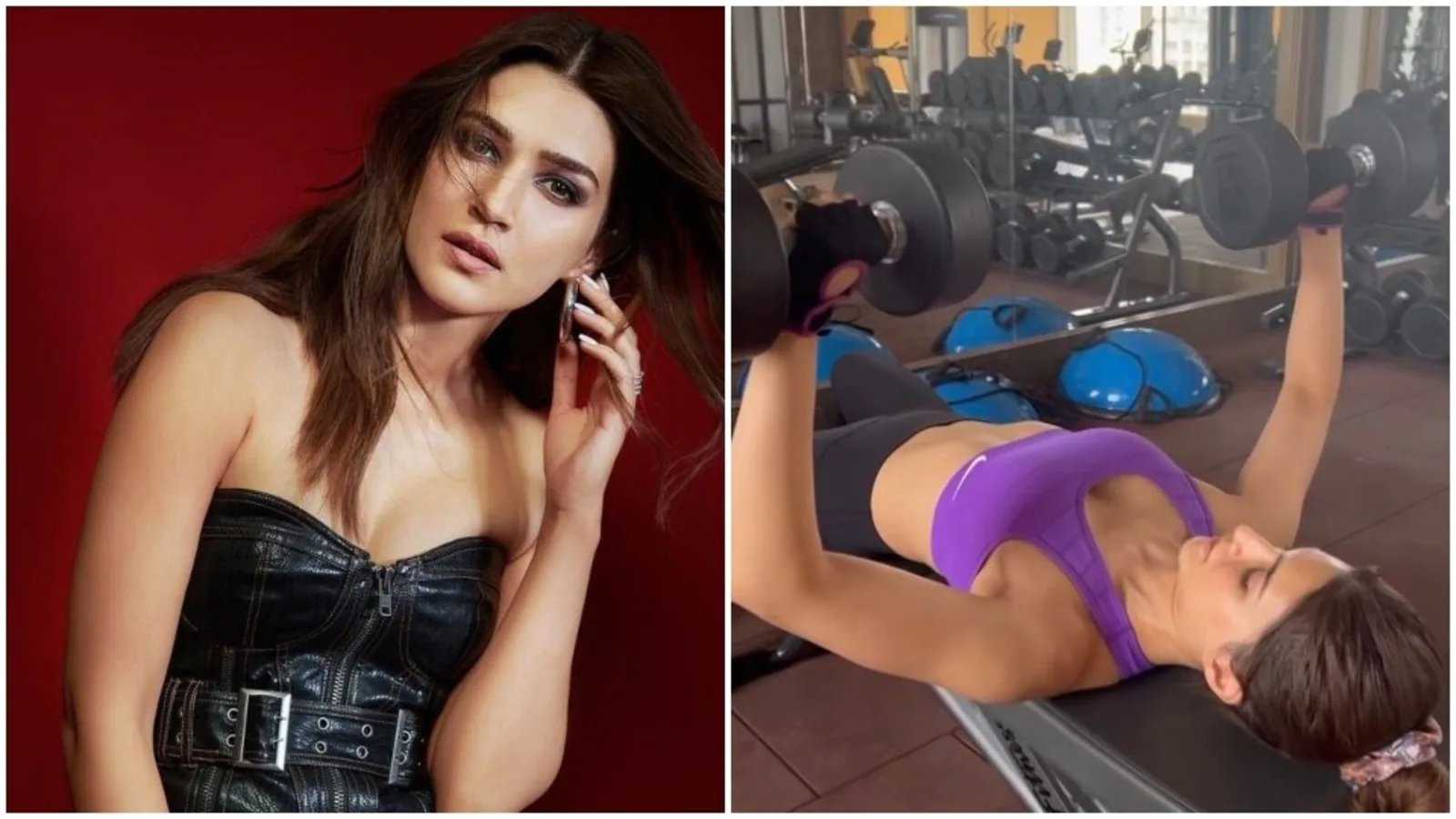 Kriti Sanon does Dumbbell Bench Press in new workout video, shows ‘work in progress’ fitness routine: Watch