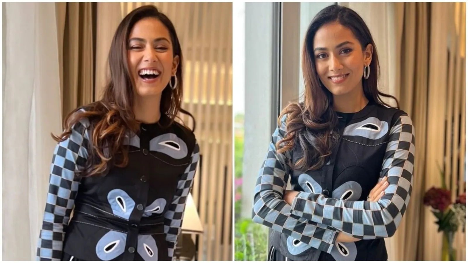 Mira Rajput will steal your heart with her bright smile and glam look in printed blouse and skirt: See pics