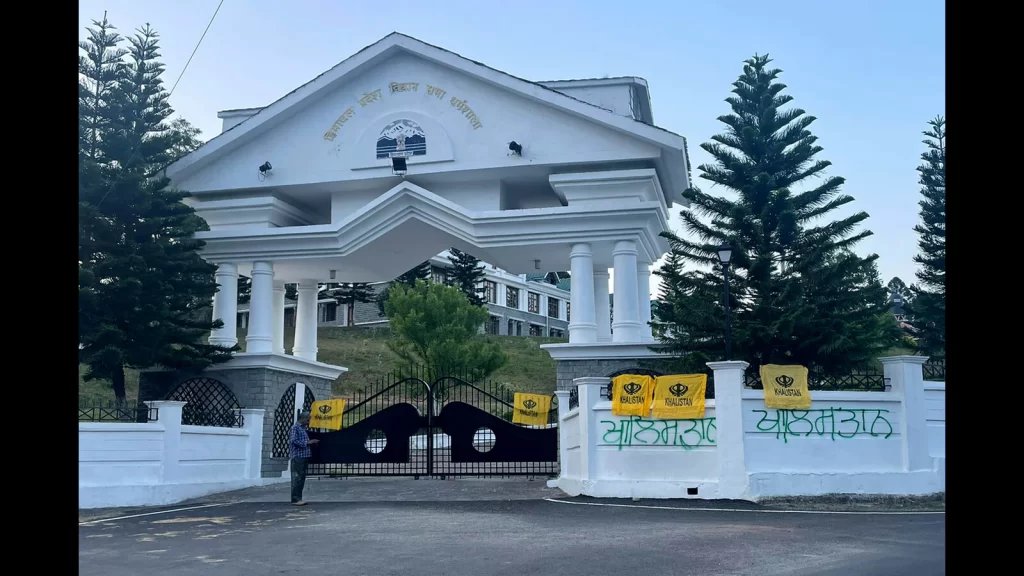 ‘If they had guts…’: Himachal CM on Khalistan flags, graffiti at assembly gate
