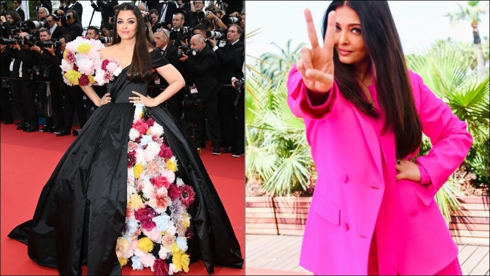 Cannes 2022: Aishwarya Rai’s dramatic looks from Dolce & Gabbana black gown with 3D flowers to hot pink Valentino suit