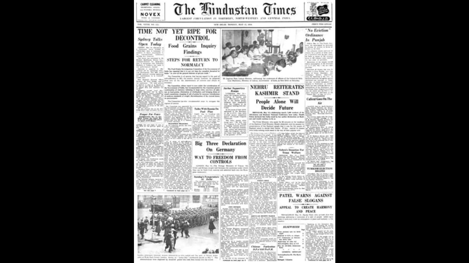 HT This Day: May 15, 1950 — Nehru reiterates Kashmir stand