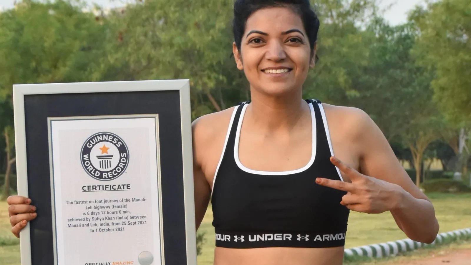 Indian Ultra runner Sufiya enters record books for third time