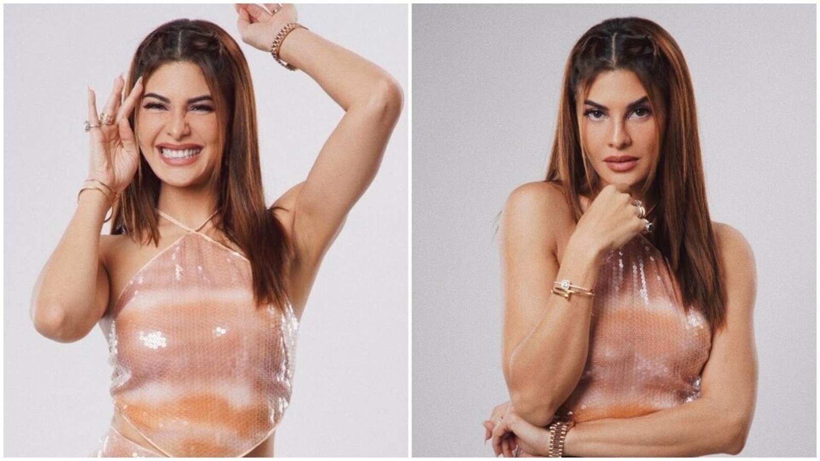Jacqueline Fernandez embraces the 90s in oh-so-sultry sequinned top and pants set: See new pics