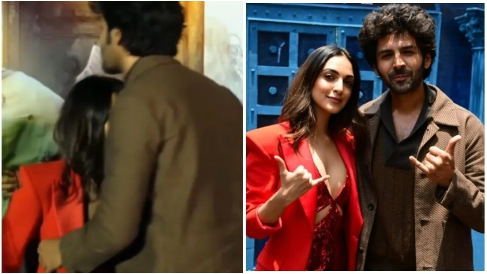 Kartik Aaryan shields Kiara Advani from camera as she fixes her dress; fans are reminded of Sushant Singh Rajput