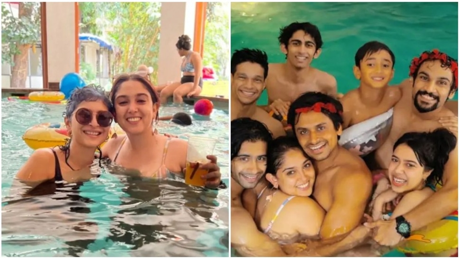 Kiran Rao, Aamir Khan, Reena Dutta were all at Ira Khan’s poolside birthday party. See fresh pics