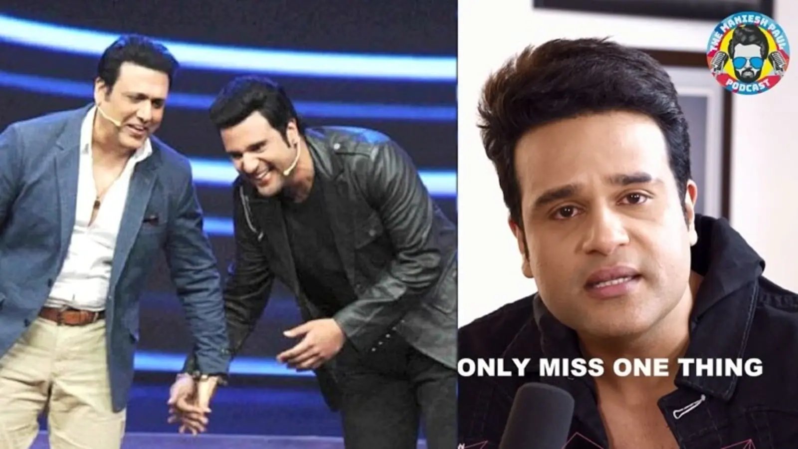 Krushna Abhishek tears up, says he misses Govinda a lot: ‘I want my babies to play with him’