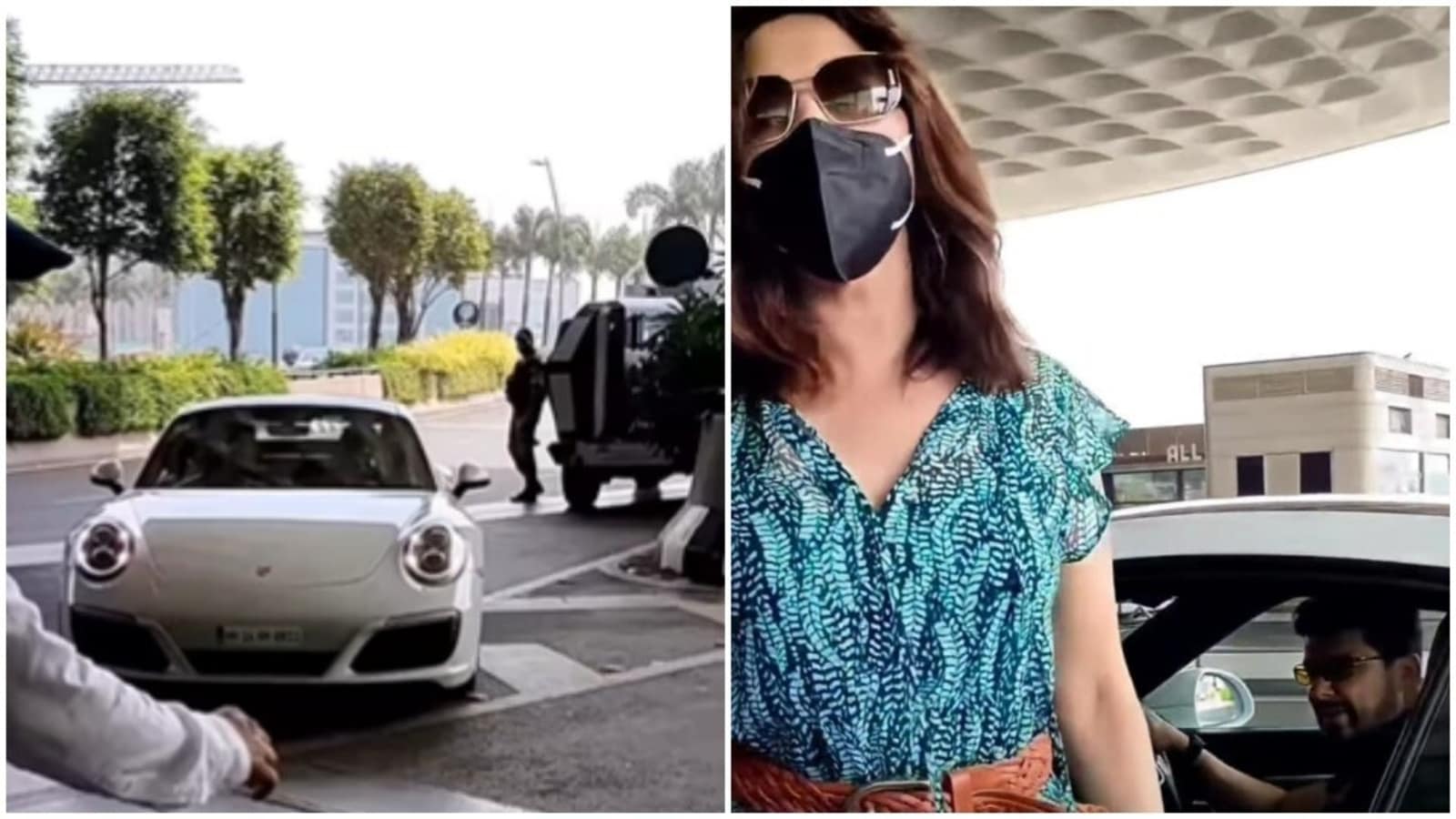 Madhuri Dixit’s husband Shriram Nene drops her at airport in ₹ 2 crore Porsche; fan says, ‘This is called class’